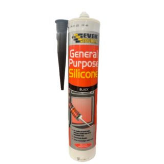 280ml GENERAL PURPOSE SILICONE * BLACK * GPSBK   BX25 * USE UNI 1ST *