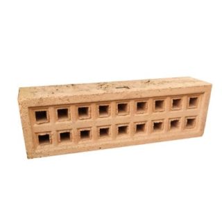Airbrick BUFF 9x3 Square Hole 215x65mm