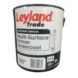 2.5LT LEYLAND BRILL WHITE MULTI SURFACE PRIMER UNDERCOAT