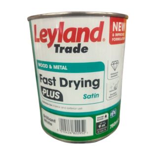 0.75LT LEYLAND BRILL WHITE FAST DRYING SATIN PLUS