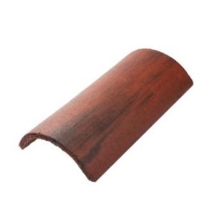 1/3RD RND HIP TILE ANTIQUE RED MARLEY 