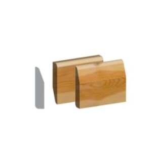 19 x 50 BULLNOSED ARCH 5TH REDWOOD