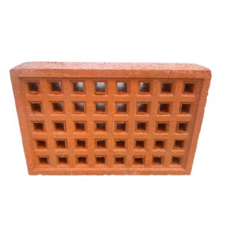 Airbrick RED 9x6 Square Hole 215x140mm YA14R