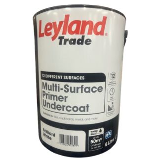 5LT LEYLAND BRILL WHITE MULTI SURFACE PRIMER UNDERCOAT