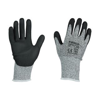 TIMCO GREY PU HIGH CUT GLOVE LARGE / XL (9/10)  PK12