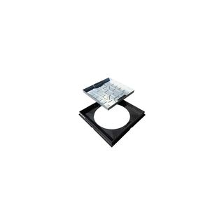 450x450x80mm 10T EXT SQ/ROUND RECESSED GALV-POLY FRAME R2-450-SLK