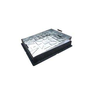 600x450x80mm 10T EXT RECESSED GALV - POLY FRAME BLOCK/PAV DR6045P-SLK