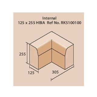 BS HALF BATT *INTERNAL ANGLE 125x255 HB KERB