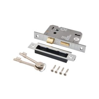 NP 64mm 2.5 3LEVER MORTICE SASHLOCK J73011