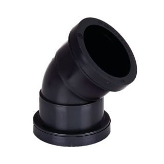 W901 WASTE PIPE BEND 32MM BLACK 135deg Obtuse