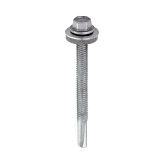 SELF DRILL SCREW HEAVY SECTION 5.5x65mm BX100 H65W16B
