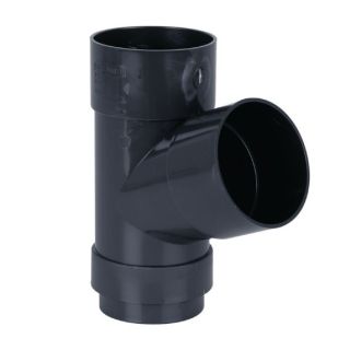 BR218 ROUND DOWNPIPE BRANCH ANTHRACITE GREY 68mm 112.5deg