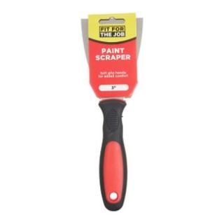 FIT FOR JOB 3  75mm SOFT GRIP  PAINT SCRAPER FFJPS3