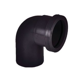 W926 40MM WASTE PIPE BEND BLACK 90deg Swivel