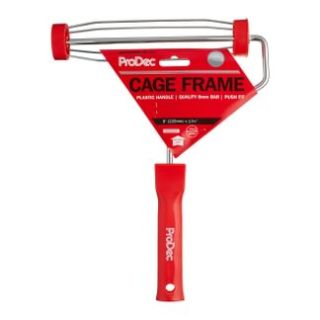 9  X 1.5  SCREW FIT ROLLER     CAGE RED HANDLE PRFR002