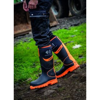 BUCKLER NEOPRENE BLACK HI VIS ORANGE  BLACK ( BK OR )