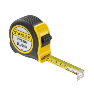 STANLEY POCKET TAPE 8M/26FT    0-30-656 ** YELLOW + BLACK **