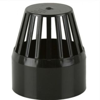 BS427 110mm SOIL VENT COWL BLACK