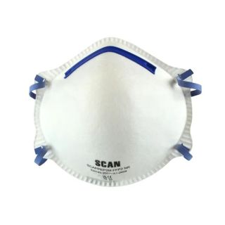 SCAN MOULDED COMFORT THROW AWAY PAPER  DUST MASK (BX50 OR LOOSE PER 1)