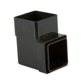BR508 SQUARE DOWNPIPE BEND BLACK 65mm 92.5deg