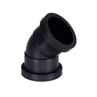 W921 40MM WASTE PIPE BEND BLACK 135deg Obtuse