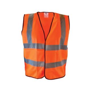 SCAN HI-VIS WAISTCOAT YELLOW  / ORANGE LARGE   (SCAWWHVWL)