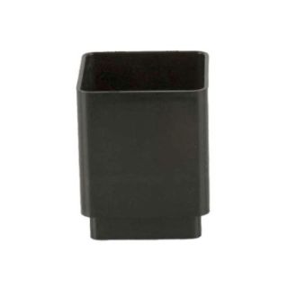 BR506 SQUARE PIPE CONNECTOR BLACK 65mm Downpipe
