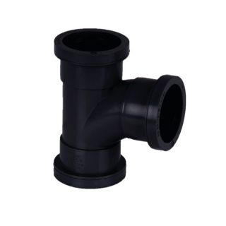 W923 40MM WASTE PIPE TEE 92.5d BLACK