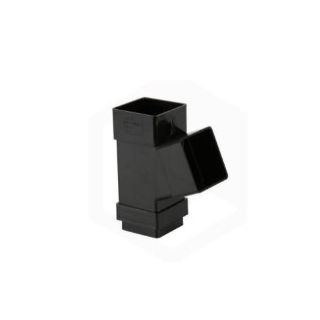 BR518 SQUARE DOWNPIPE BRANCH BLACK 65mm 112.5deg