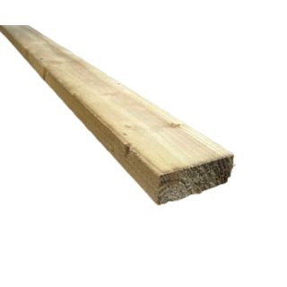 38 X 100 X 3.6M SAWN RAIL GREEN TANALISED FSC