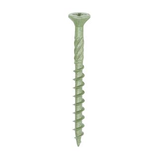 4.5 X 50mm DECKING SCREWS PZ2  BX200 GREEN OJ511702