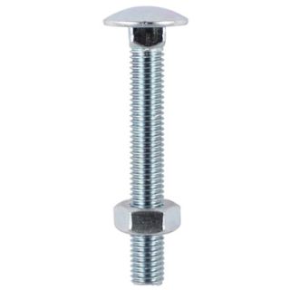 M8 x 100MM CUP SQ HEX COACH BOLT WITH NUT (50) 08100CB / CSXD08100