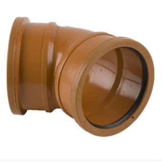 4041 110mm DOUBLE SOCKET BEND BRETT 45DEG