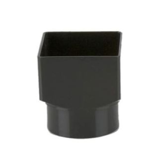 BR517 SQUARE TO ROUND ADAPTOR BLACK 65mm Downpipe