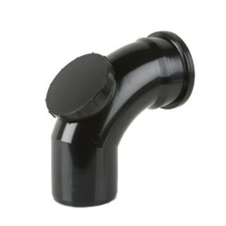 BS436 110mm S/S ACCESS BEND BLACK SOIL 92.5deg