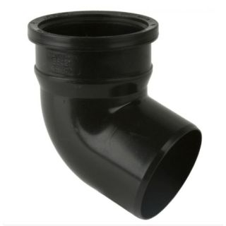 BS421 110mm SOIL BEND BLACK 112.5deg 