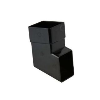 BR516 SQUARE DOWNPIPE SHOE BLACK 65mm