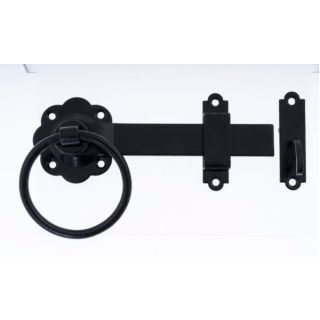 6 BLK TWISTED RING GATE LATCH J93180