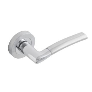 24625 TIFOSI DUAL CHROME/SATIN HANDLE ON ROSE LATCH PACK