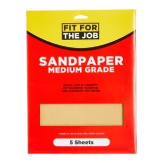 PK(5) SANDPAPER MEDIUM SHEETS  FSSP002
