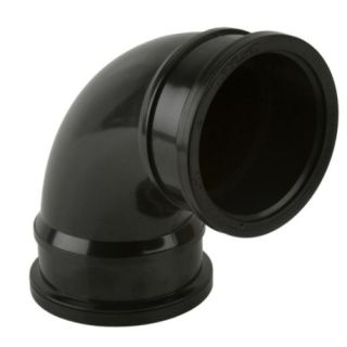 BS480 110mm DS SOIL BEND BLACK 92.5deg 