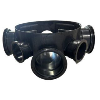 5696 450mm DIA CHAMBER BASE BRETT 225mmH + 3 PLUGS *160MM