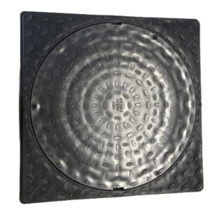 6260 450mm dia SECURED SQUARE PLASTIC COVER FOR DRIVEWAYS 50kn 530x530