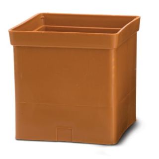 1061 SQUARE HOPPER 160x160mm BRETT With 110mm Solv Socket