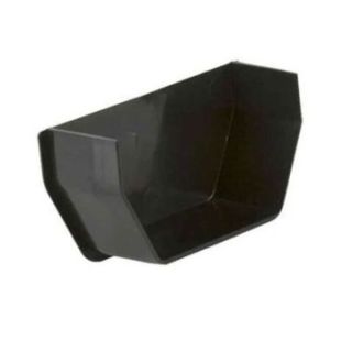 BR56 GUTTER INTERNAL STOPEND BLACK SQUARE