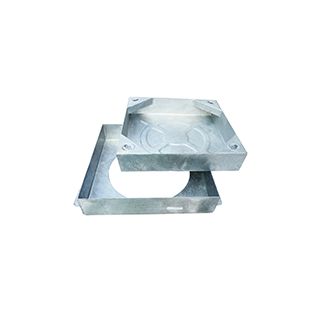 300x300x80mm 5T *GALV FRAME* RECESSED SQ /ROUND BLOCK/PAV R2-300